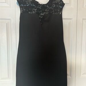 Charming Charlie Black and White Lace Top